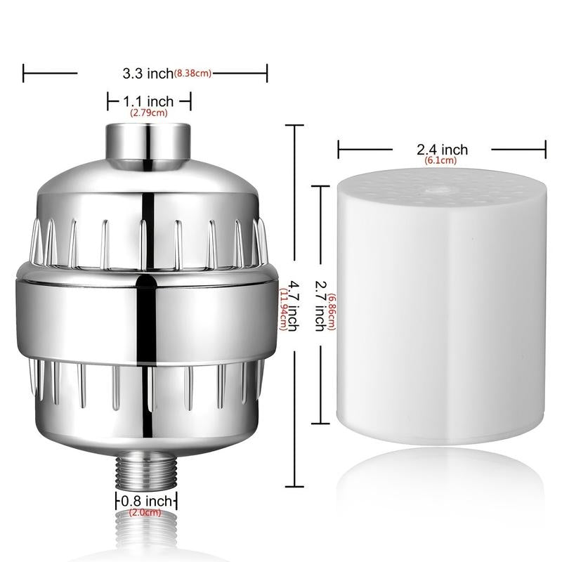 DuchaPure 18X: Filtro Avanzado de 18 Etapas para Agua Pura y Suave